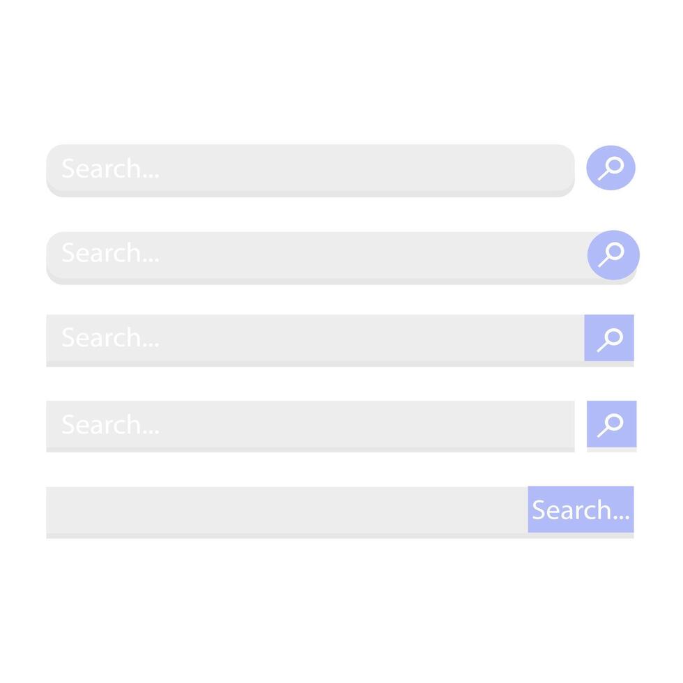 Search bar for interface, design and website. Search address icon and navigation bar. illustration vector