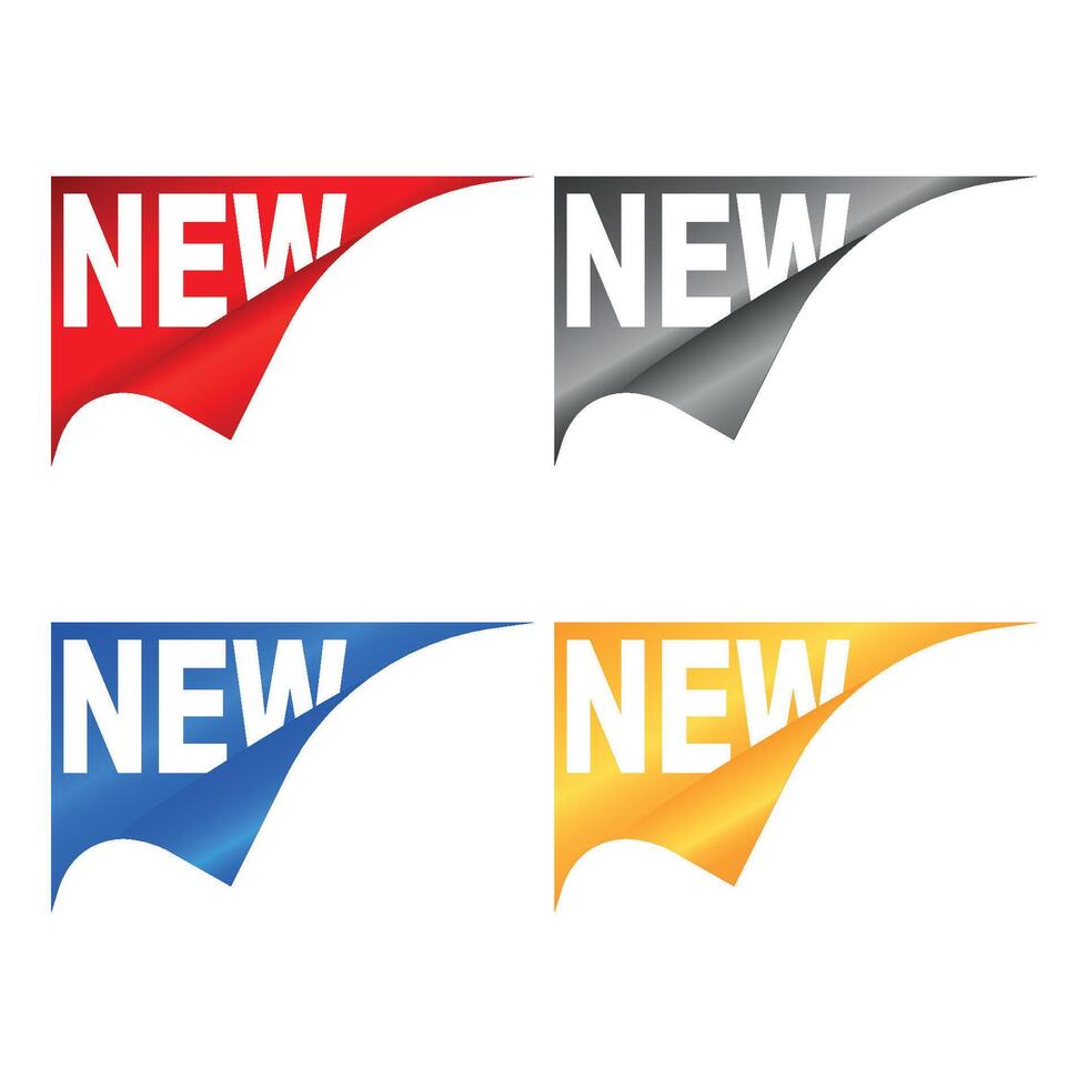 New sign on a transparent background. illustration vector