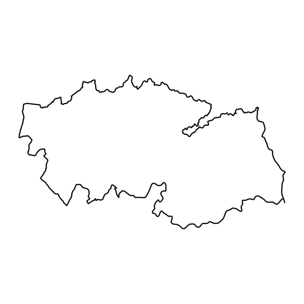 Map of the Province of Toledo, administrative division of Spain. illustration. vector