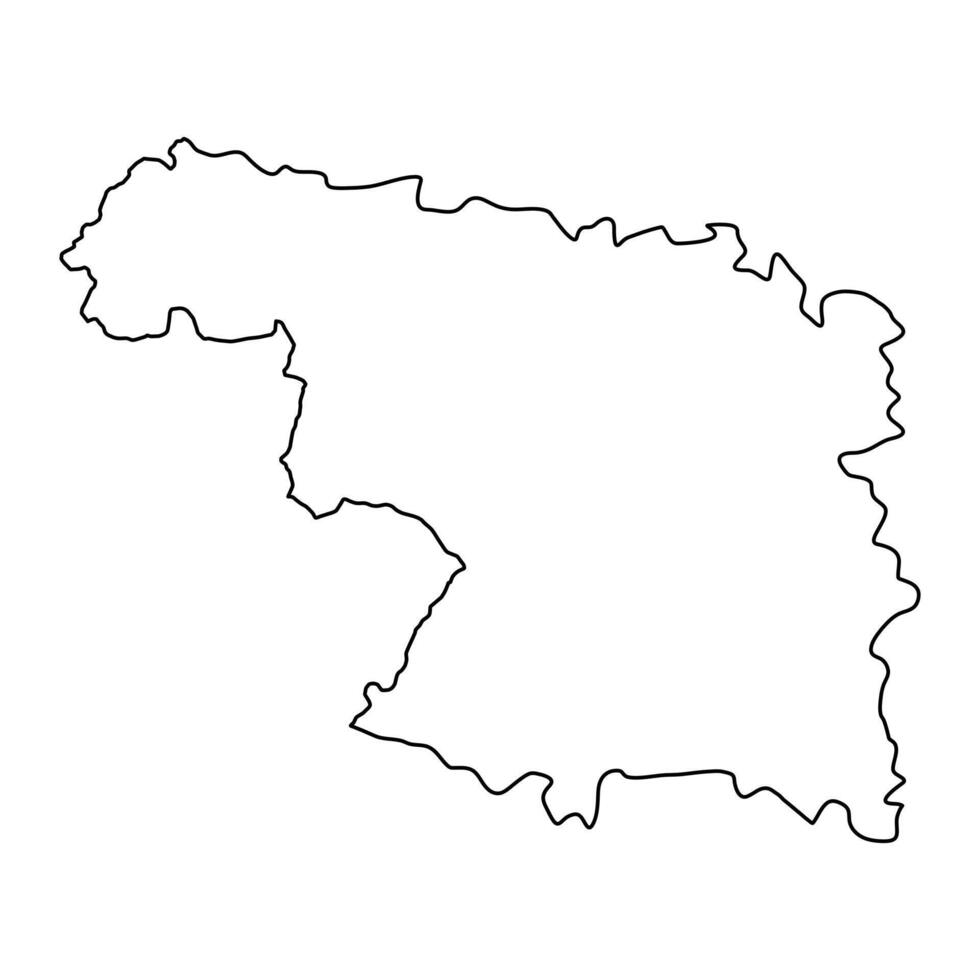 Map of the Province of Zamora, administrative division of Spain. illustration. vector