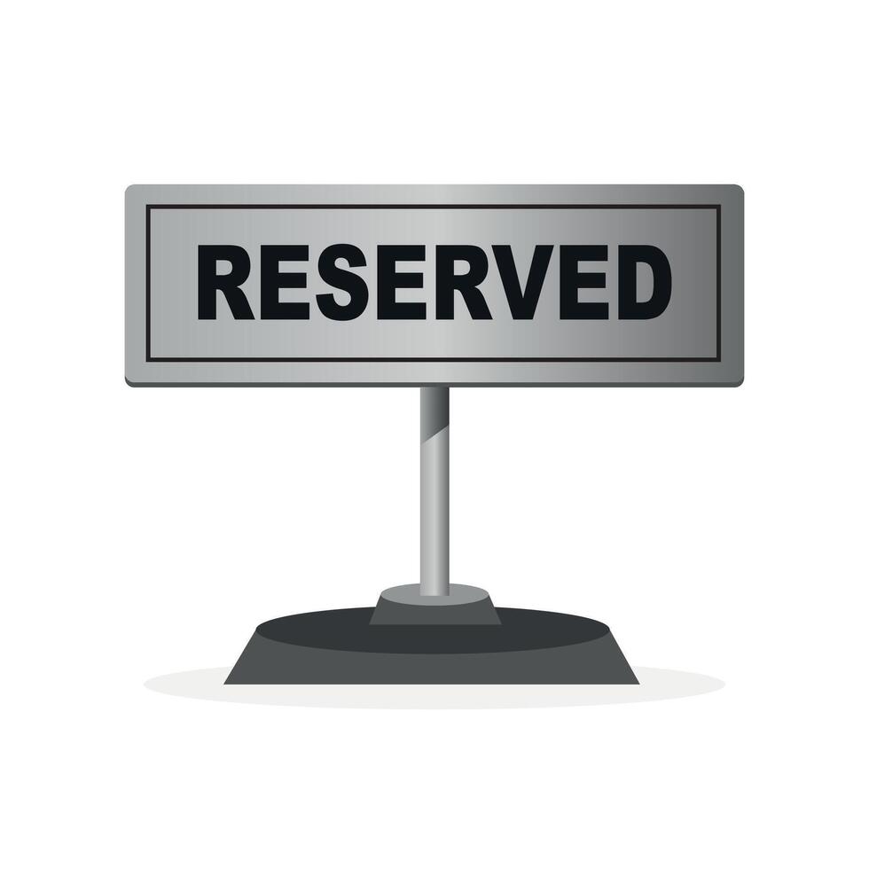 reserved icon. isolated on white background. policy vector