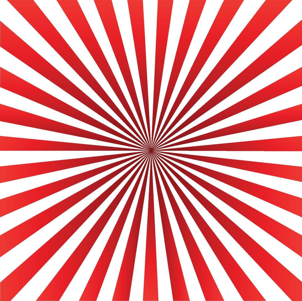 rojo rayos de sol modelo antecedentes. rayos radial. verano bandera. ilustración vector