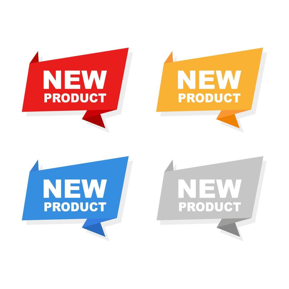 New product, sticker icon. illustration vector