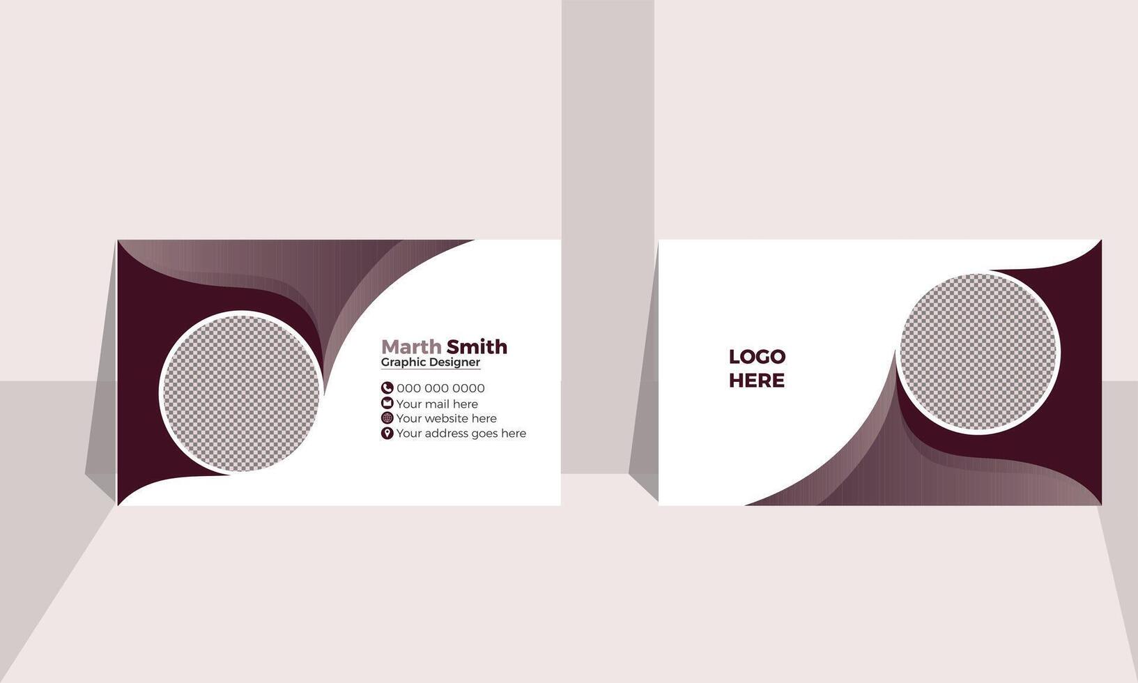 Modern Business Card Design vector