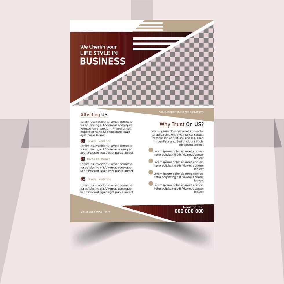 Creative And Corporate Business Flyer Design vector