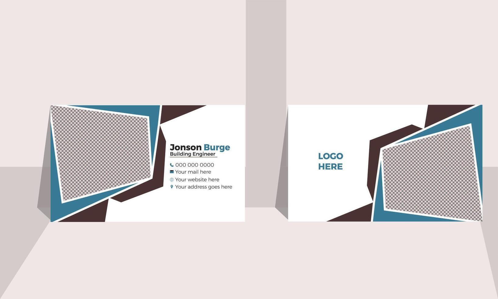 Professional Business Card Design vector