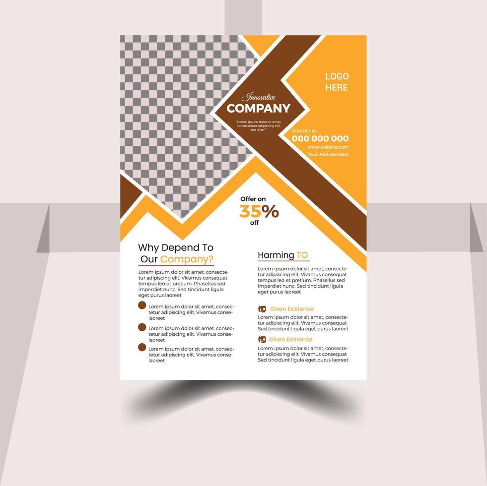 Creative And Corporate Business Flyer Design vector