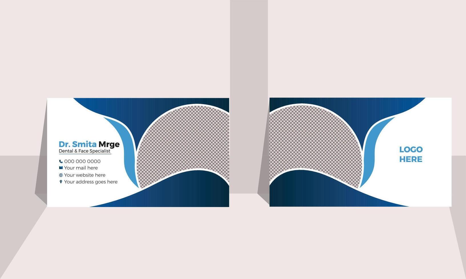 Corporate And Modern Business Card Design vector