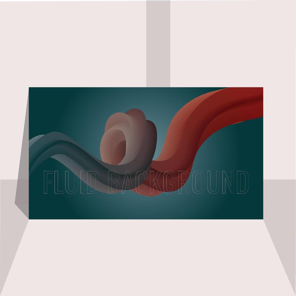 Unique Fluid Background Design vector