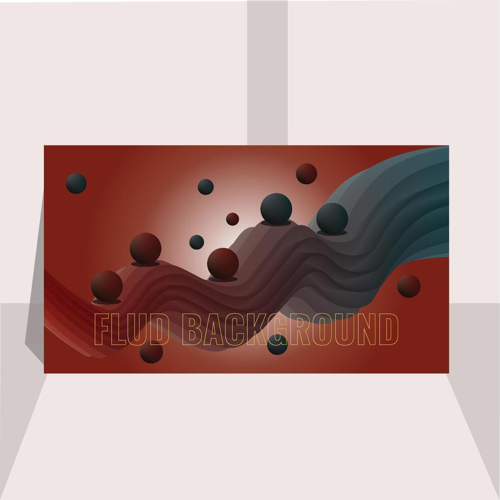 Unique Fluid Background Design vector