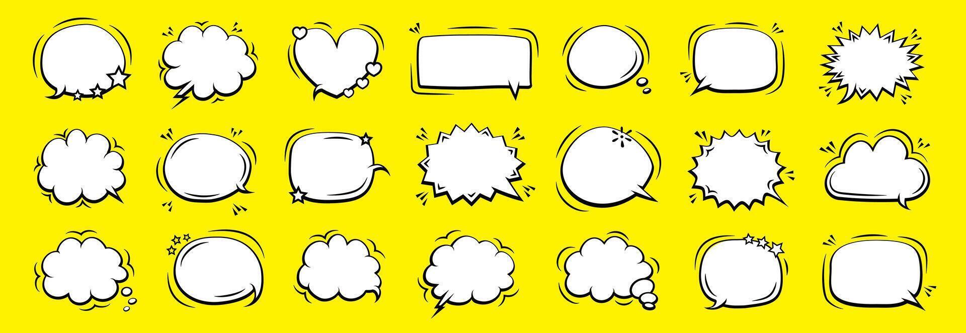 Comic Book Speech Bubble Collection vector