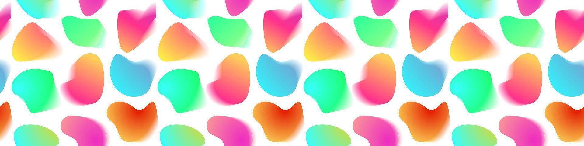 Vibrant Liquid Shapes Pattern colorful style vector