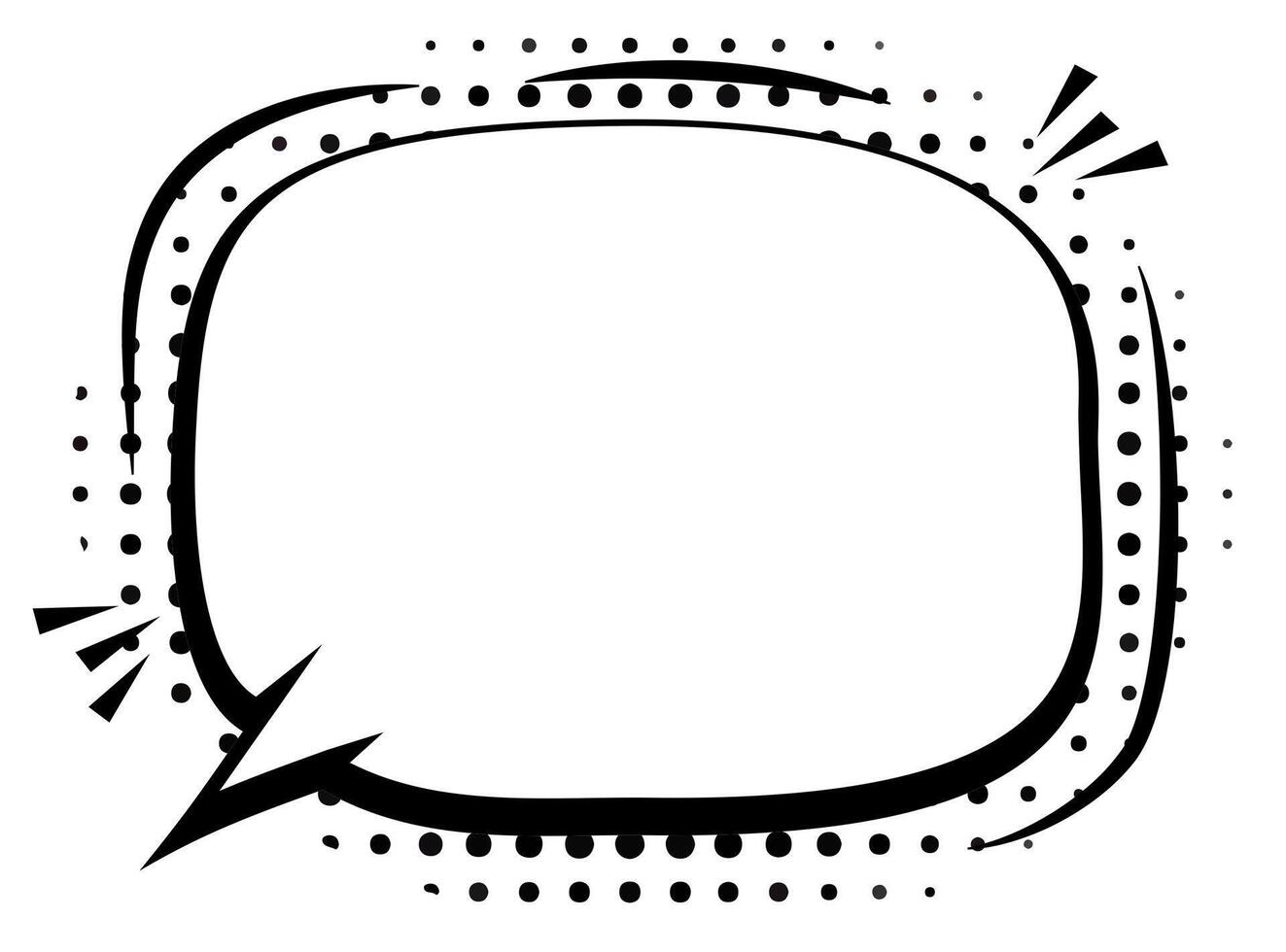 Imaginative cloud shaped speech bubble vector