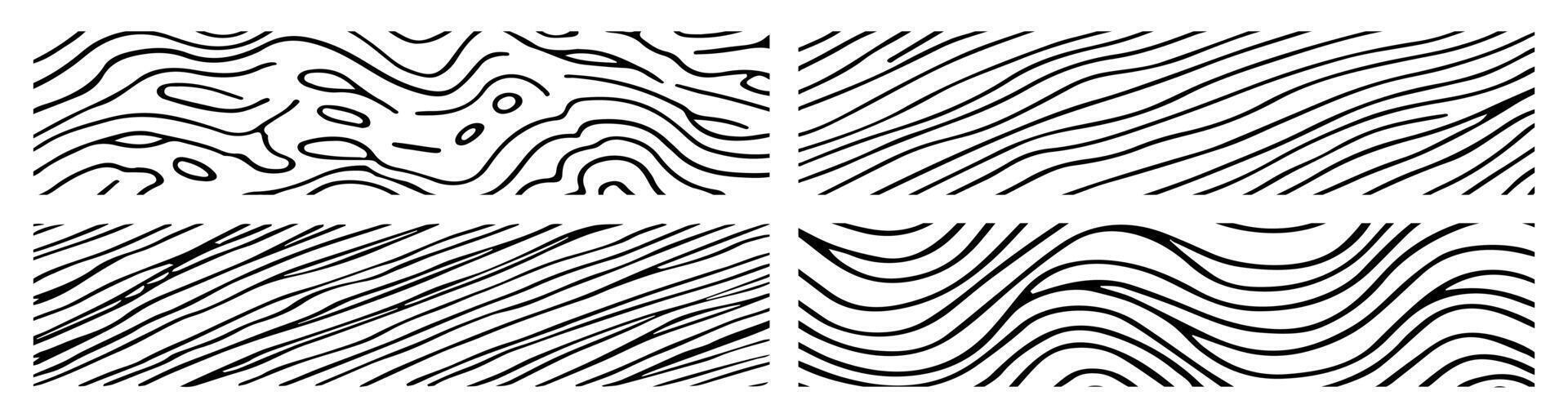 Hand drawn texture background set black color vector