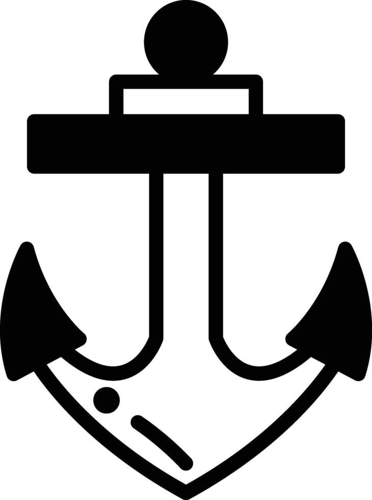 a anchor with two arrows pointing up vector