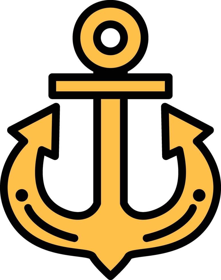 a anchor with two arrows pointing up vector