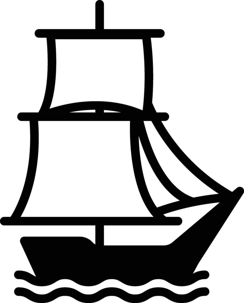 a sailboat in the concept of tourism vector