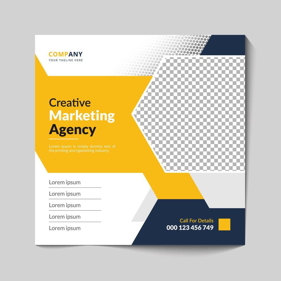 Digital marketing business social media post vector