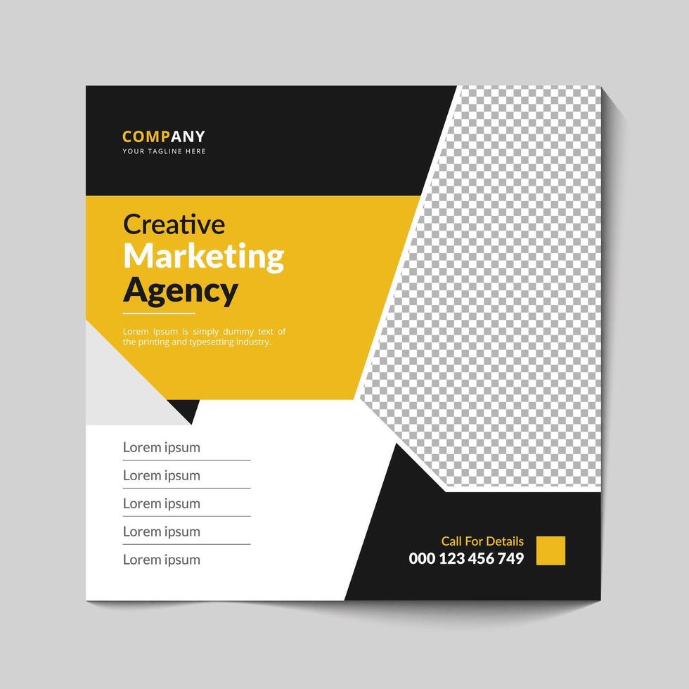 Digital marketing business social media post vector