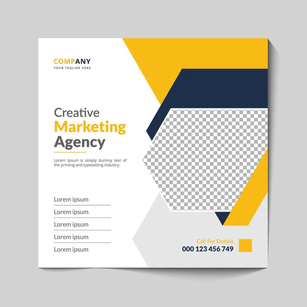 Digital marketing business social media post vector
