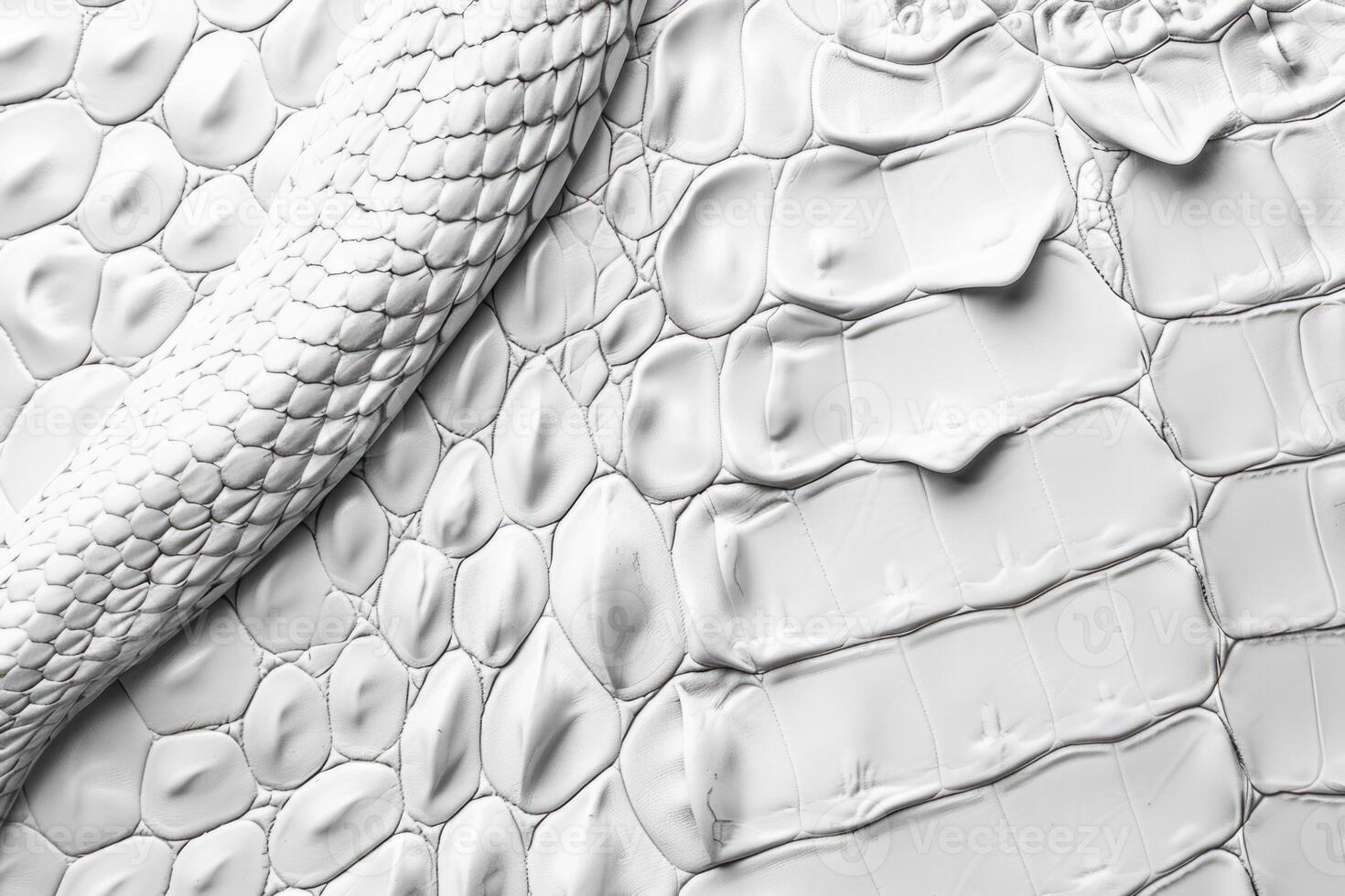 White leather and snake skin textures. photo