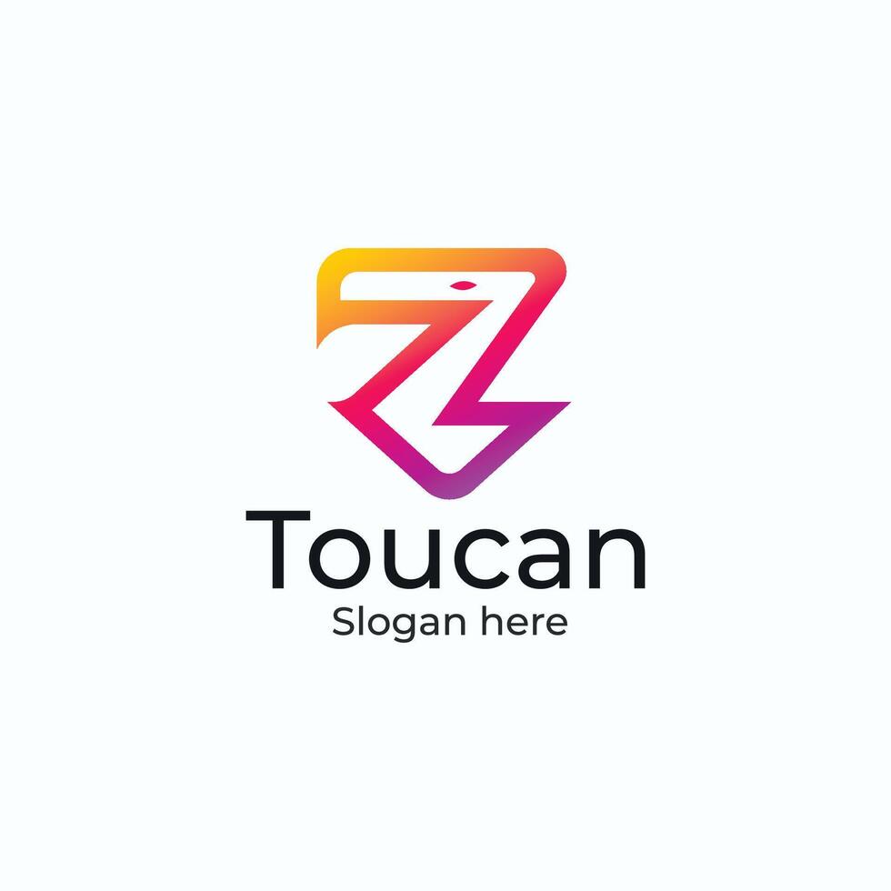 Letter ZG and Toucan Beautiful logo logo design vector