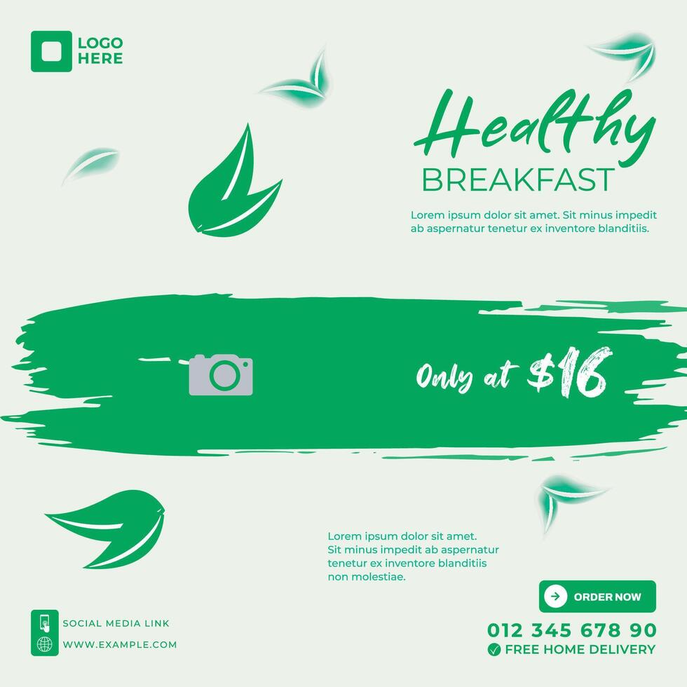 Template or flyer design for food corners and restaurant. vector