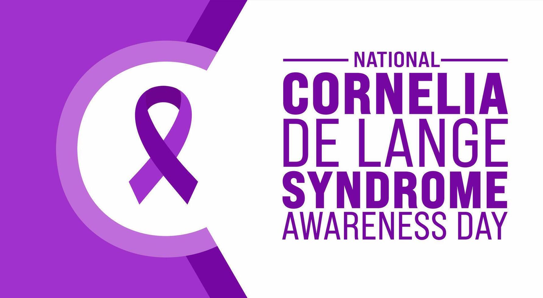 National Cornelia de Lange Syndrome Awareness Day background template. Holiday concept. use to background, banner, placard, card, and poster design template with text inscription and standard color. vector