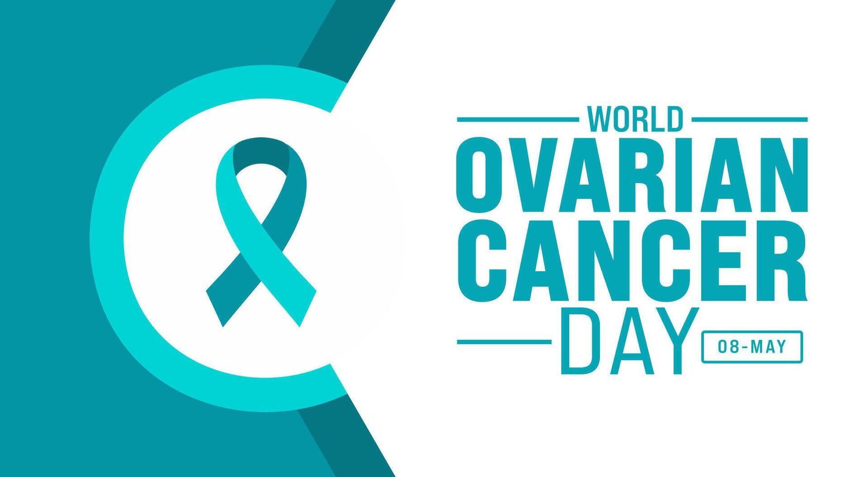 8 May World Ovarian Cancer Day background template. Holiday concept. use to background, banner, placard, card, and poster design template with text inscription and standard color. vector