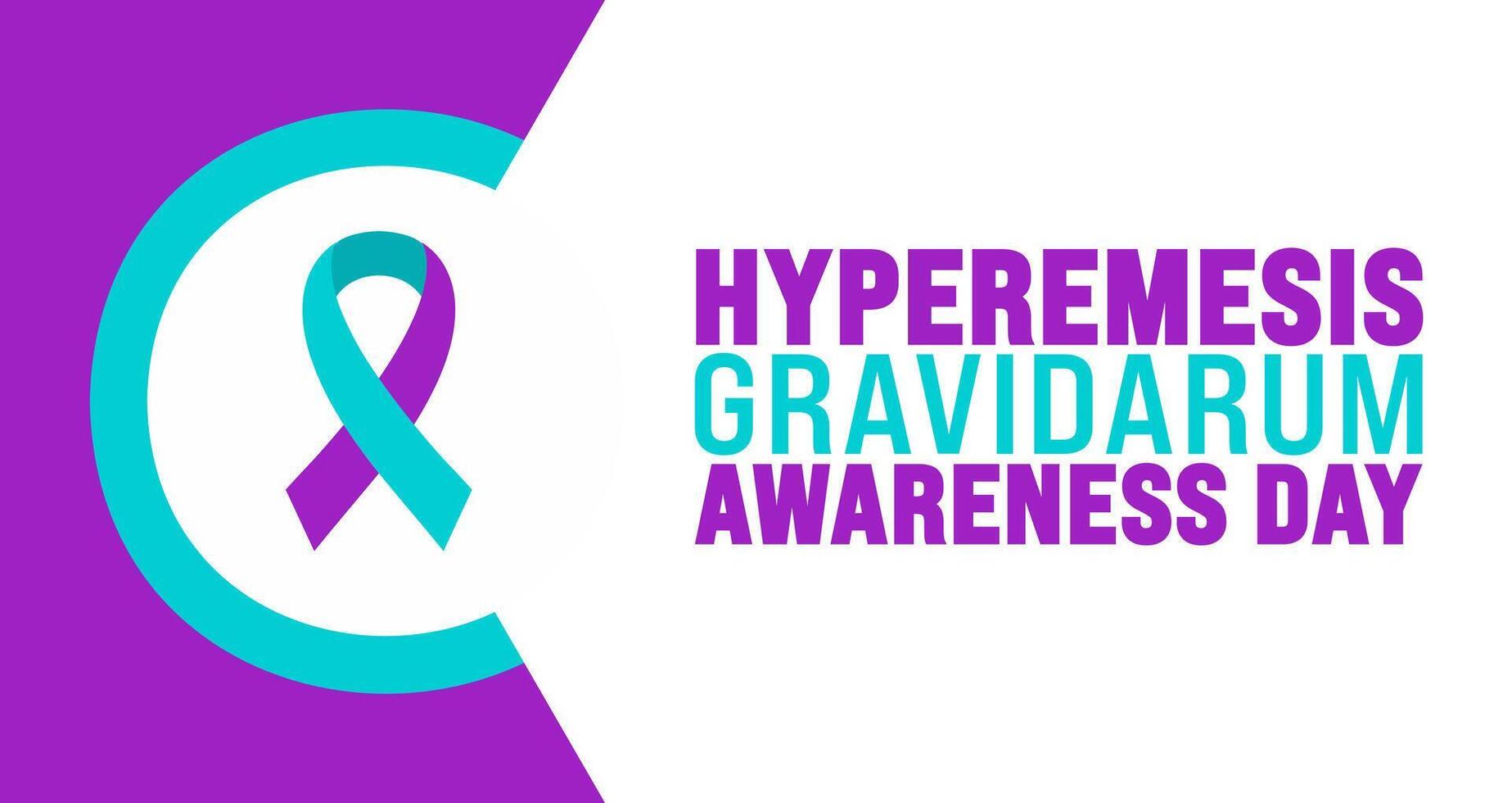 Hyperemesis Gravidarum Awareness Day background template Holiday