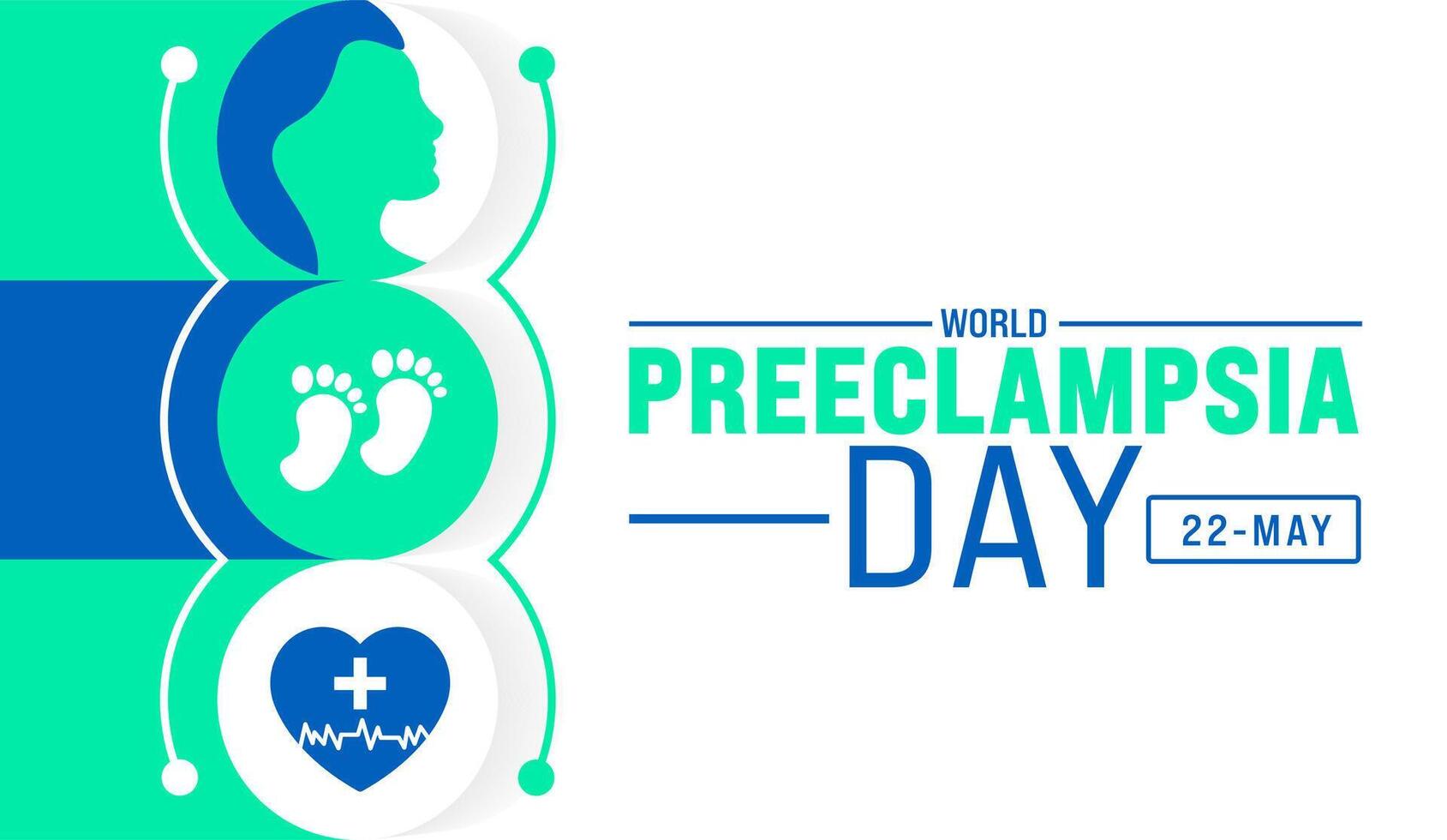 May is World Preeclampsia Day background template. Holiday concept. use to background, banner, placard, card, and poster design template with text inscription and standard color. vector