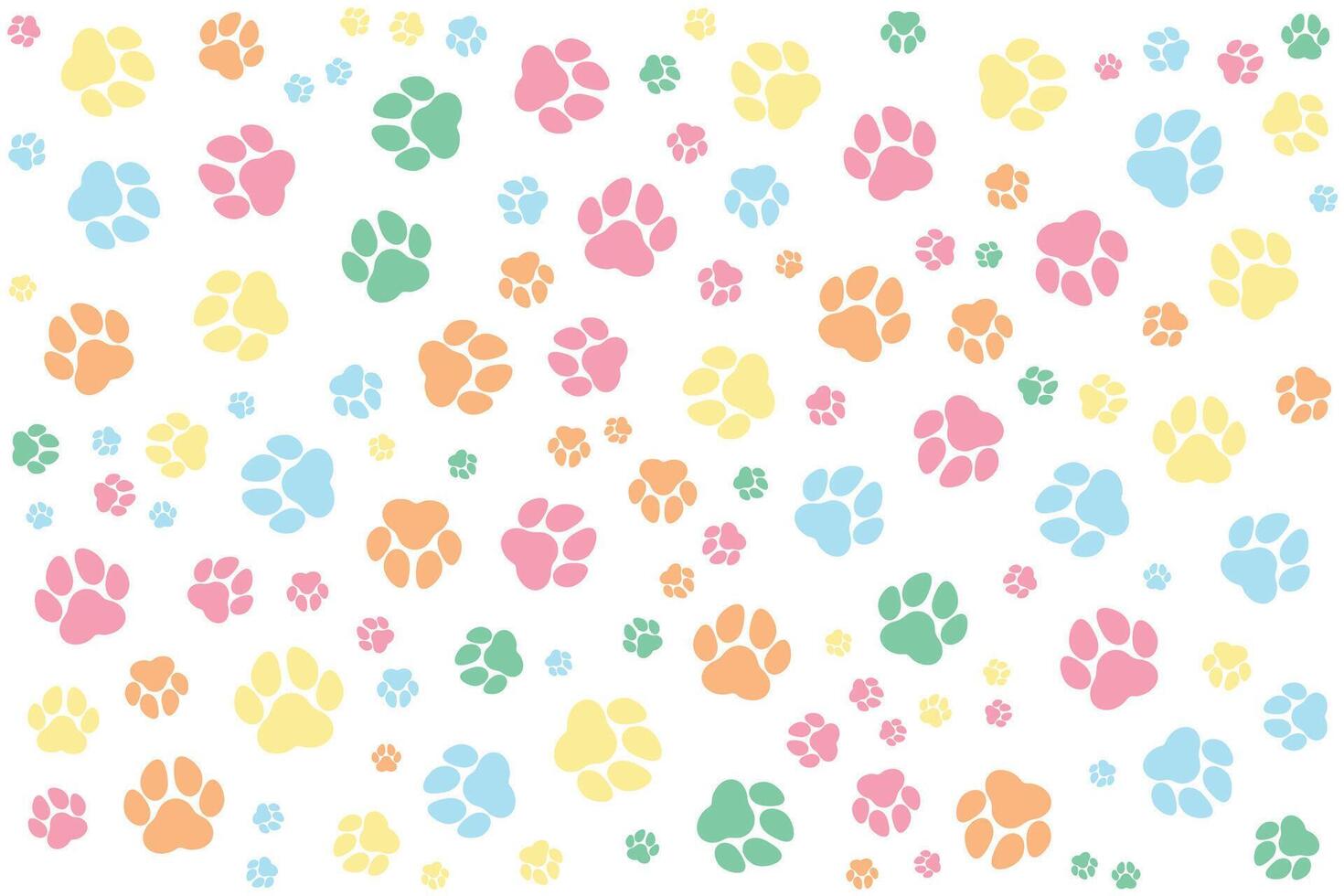 premium paw background, special themed animals, venerinarian vector