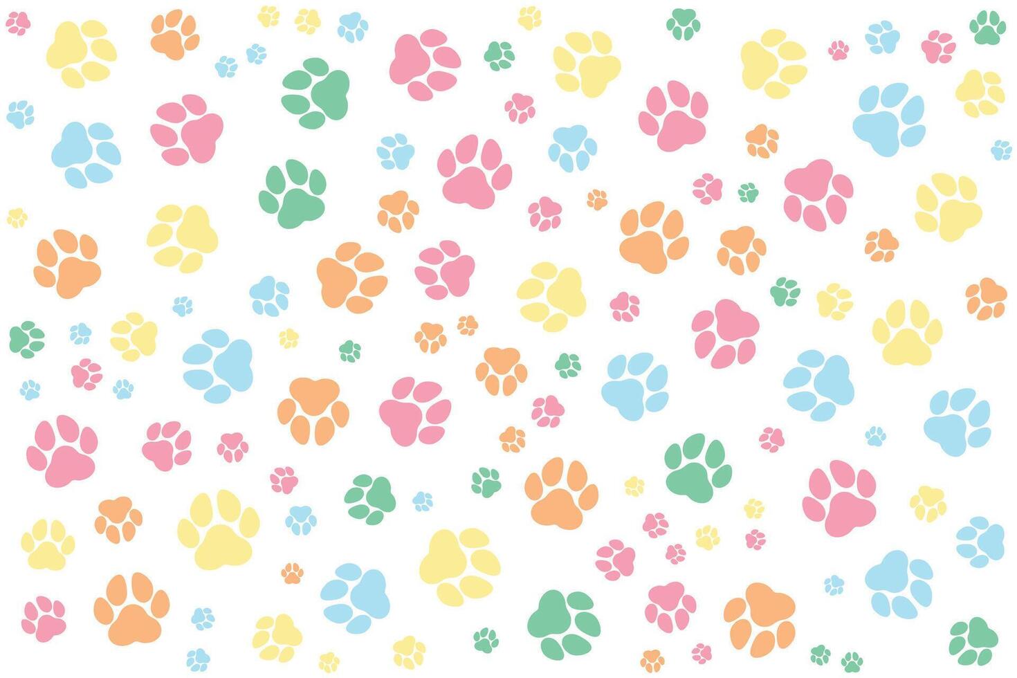 premium paw background, special themed animals, venerinarian vector