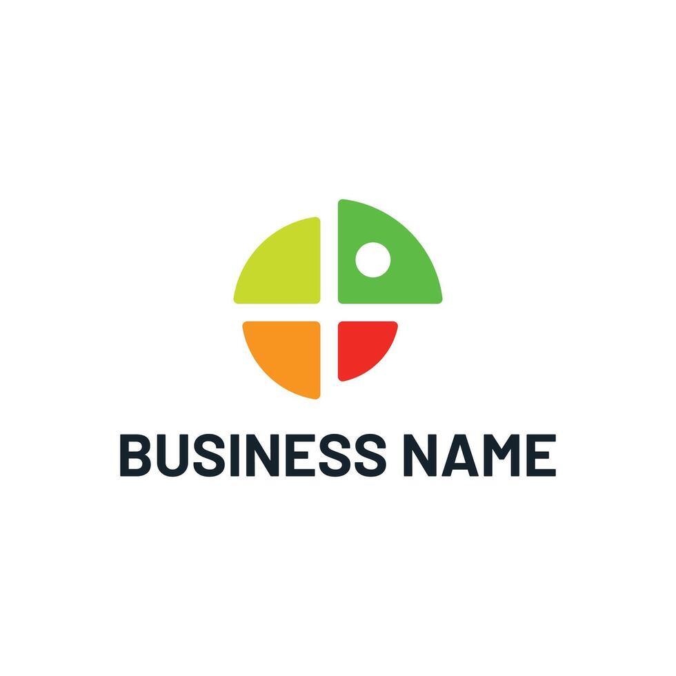 Chameleon Pie Graphic Logo Concept vector