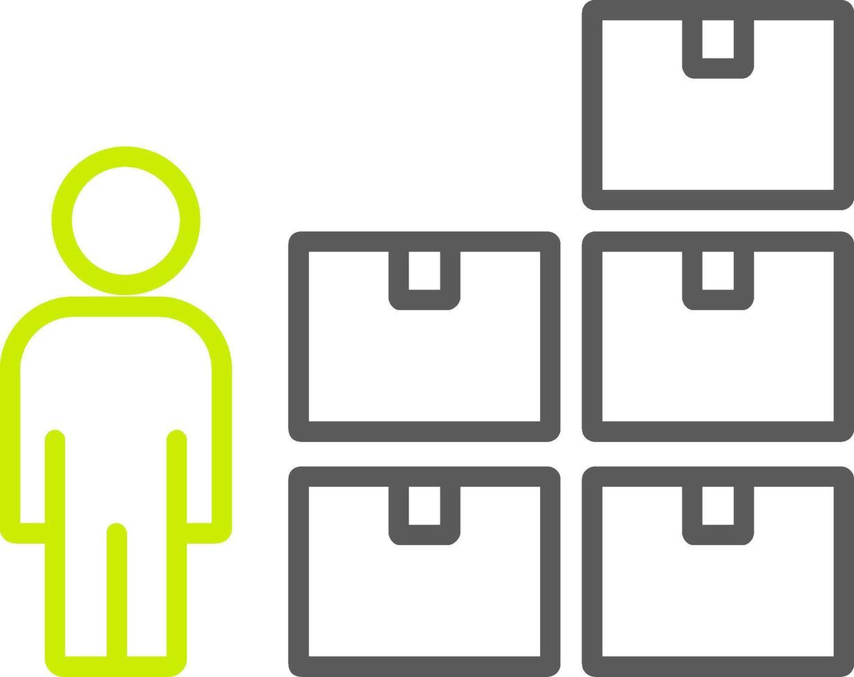Control Line Two Color Icon vector