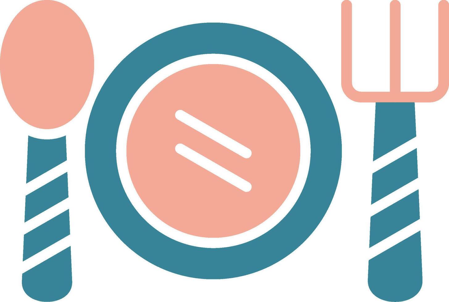 Cutlery Glyph Two Color Icon vector