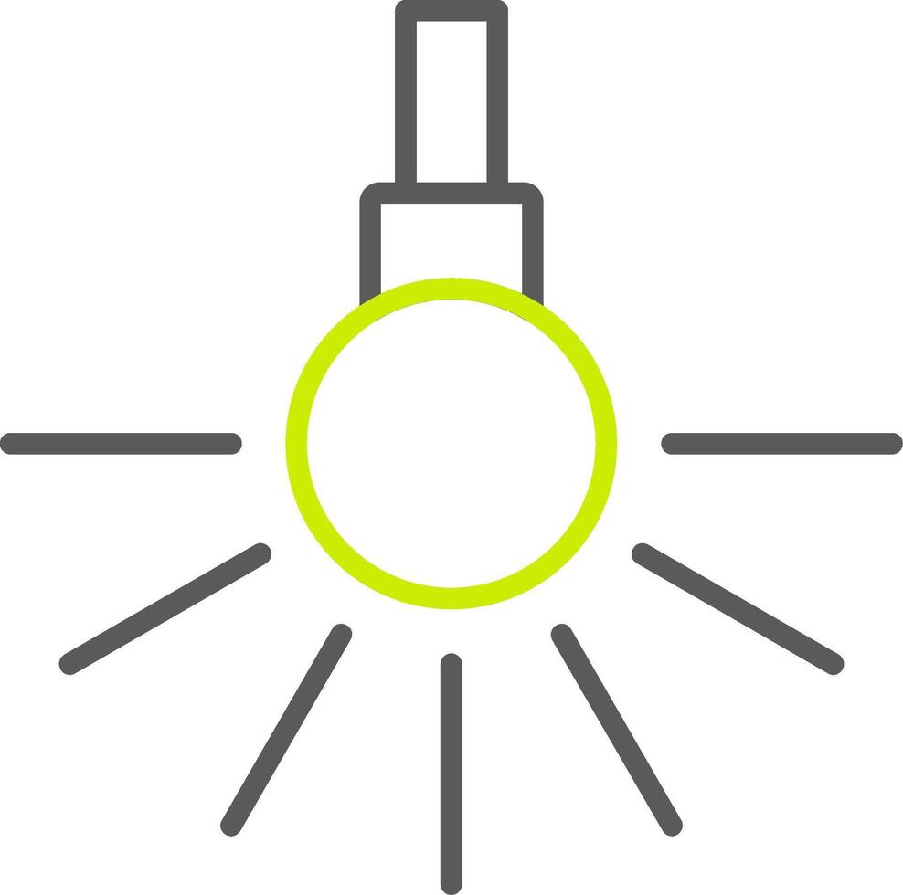 Headlight Line Two Color Icon vector
