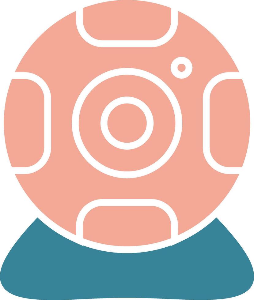 Web Cam Glyph Two Color Icon vector