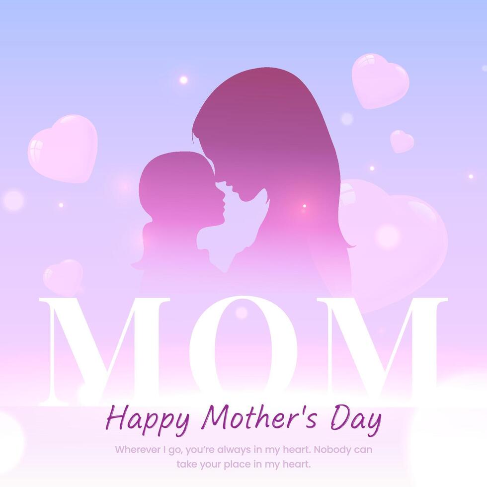 Elegant Mother's Day greeting design template vector