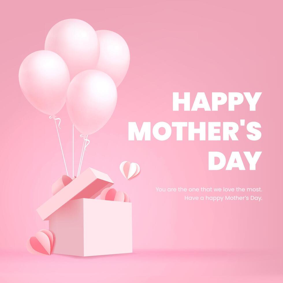 Elegant Mother's Day greeting design template vector