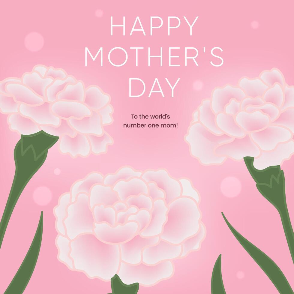 Elegant Mother's Day greeting design template vector