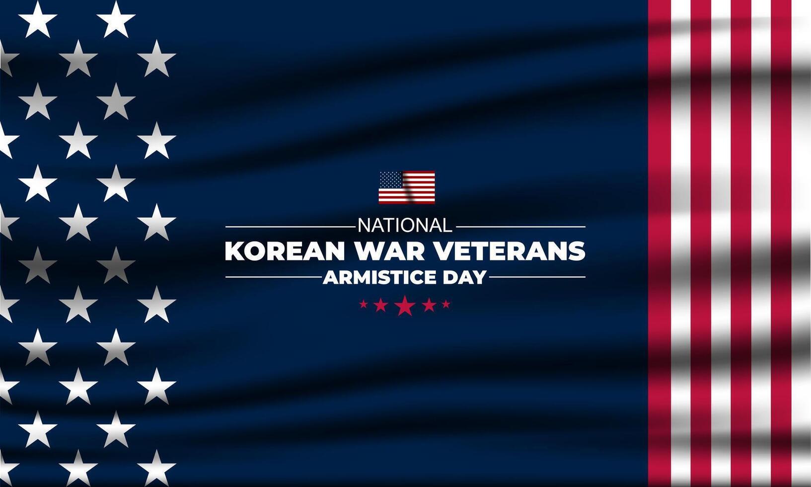 National Korean War Veterans Armistice Day July 27 Background illustration vector