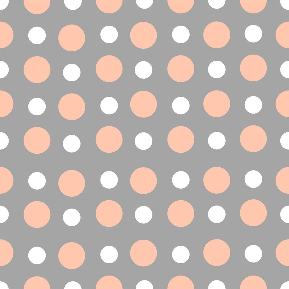 Seamless pattern with circles on grey background vector