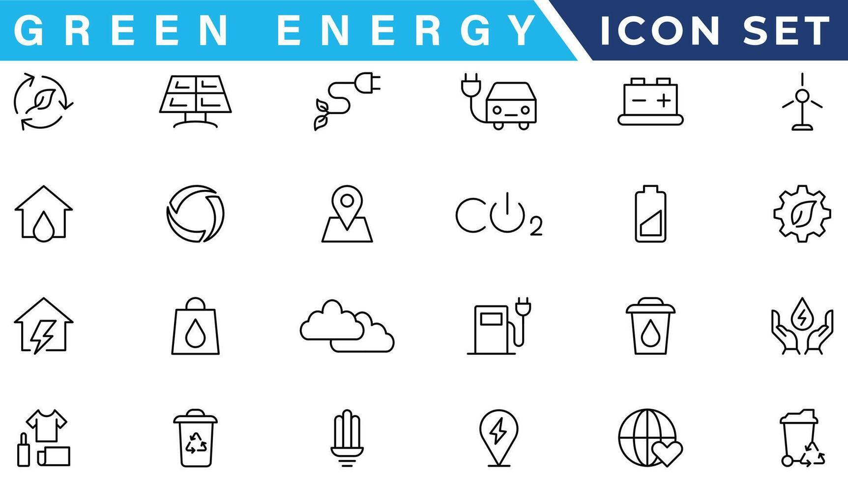 ecology icon set vector