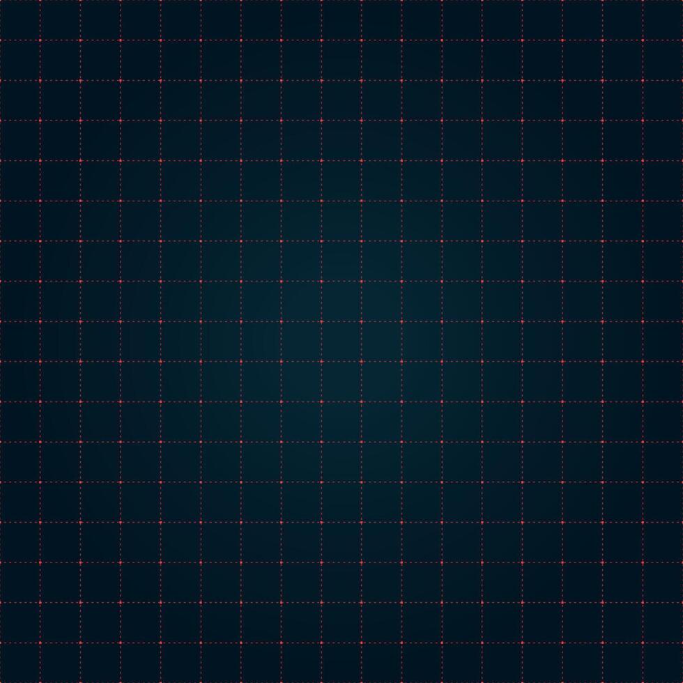 VR HUD futuristic interface square grid. Line and dot head up display similar red pattern. Digital UI screen mesh. GUI digital hi tech visor backdrop template. FUI Sci Fi dashboard display. vector