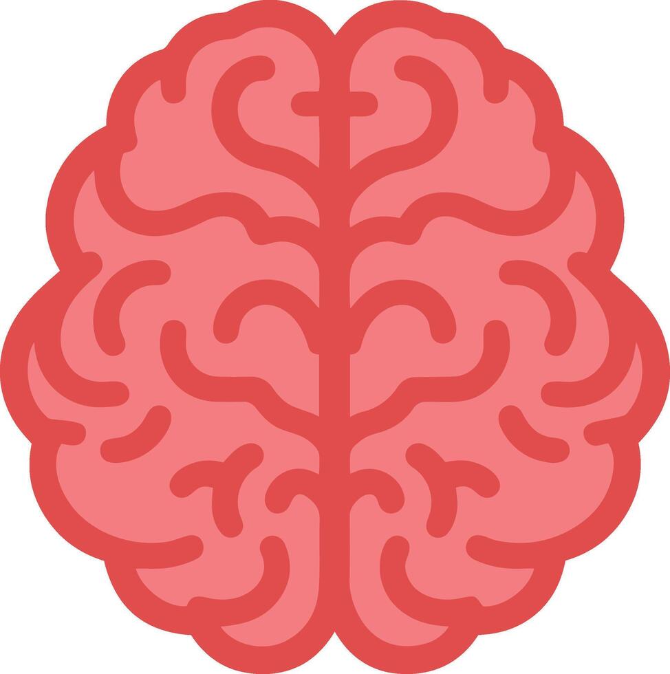 Human brain medical icon illustration. vector