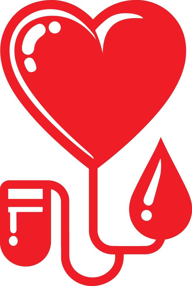 Blood donation illustration. vector