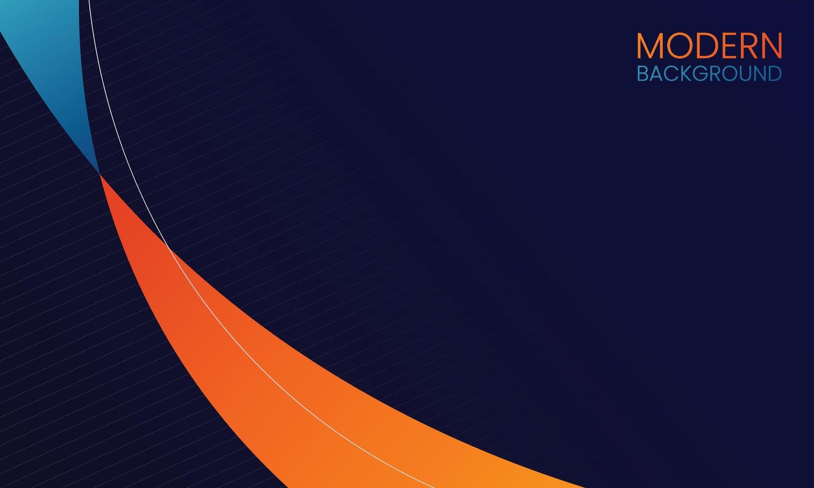 Modern background with blue and orange lines great for tech presentations, abstract designs, web graphics, and futuristic themes. vector