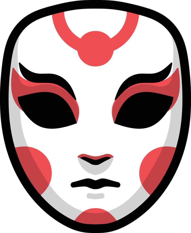 Scary mask design vector