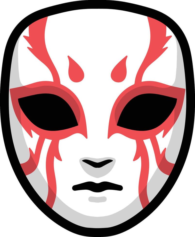 Scary mask design vector